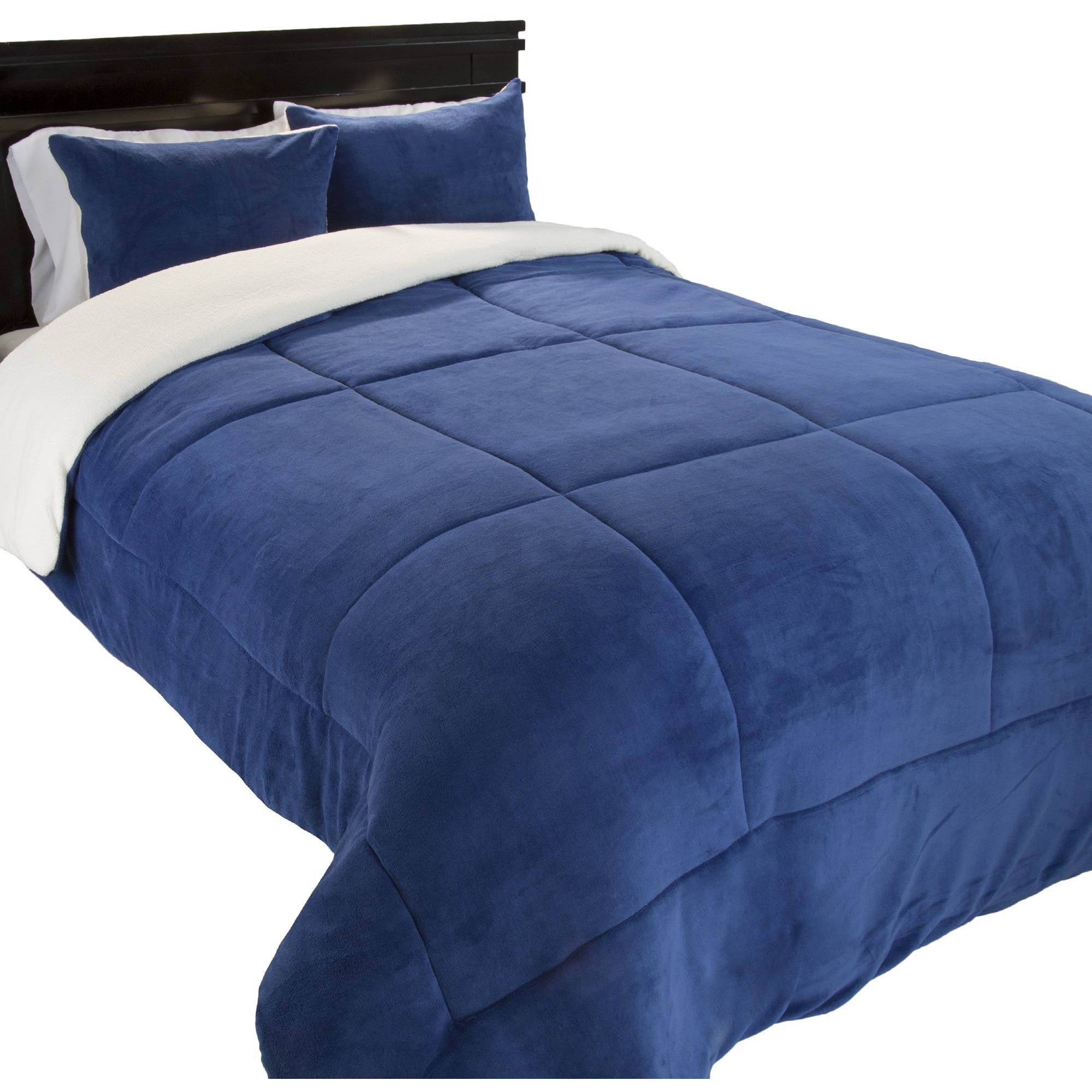 Somerset Home Sherpa/Fleece Bedding Comforter Set