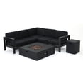 thumbnail image 1 of Afuera Living 5 Piece Outdoor Aluminum Sectional Sofa Set in Gray, 1 of 51