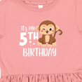 thumbnail image 4 of Inktastic Monkey Its My 5th Birthday Girls Toddler Dress, 4 of 5