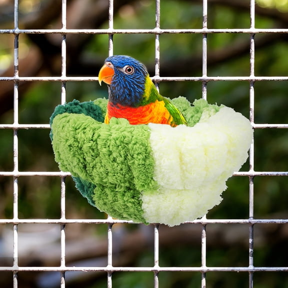 MLINS Bird Nest Warm Bird Cage Mount Bird Bed Bird Winter Bed Parrot House Bird House Indoor Cage Parrot Hut Bird Cage Accessory