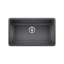 BLANCO PRECIS 30" Single Undermount - Metallic Gray