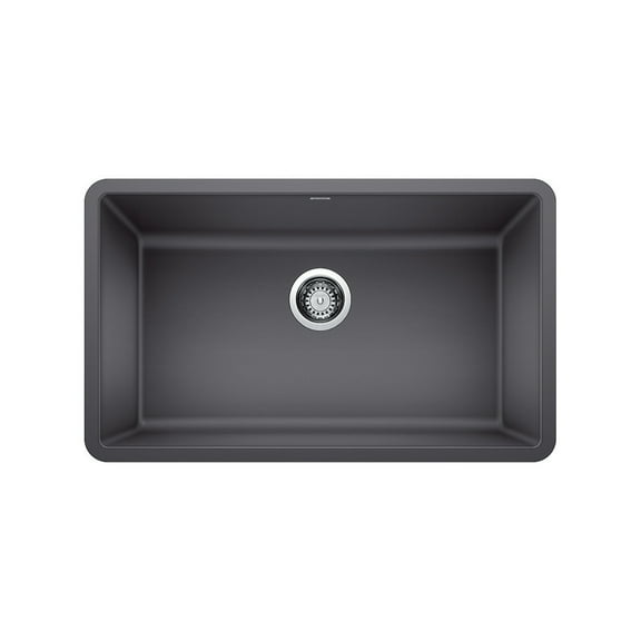 BLANCO PRECIS 30" Single Undermount - Metallic Gray