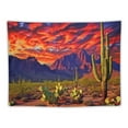 thumbnail image 5 of PRATYUS  Mountain Tapestry Desert Cactus Tapestry Sunset Clouds Tapestry Psychedelic Tropical Plants Wall Tapestry Nature Scenery Tapestry Wall Hanging for Bedroom Decor 40x60inch, 5 of 6