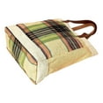 thumbnail image 4 of Plaid Reusable Grocery Tote Bag Extra Durable - Personalized Monogram or Name Available Natural/Multi Green Black, 4 of 6
