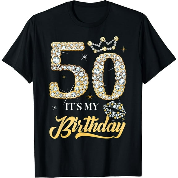 It's My 50th Birthday Diamond Shoes 50 Years Old Women T-Shirt