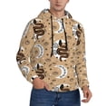 thumbnail image 2 of Lsque Snake And Flower Pattern Casual Men's Hoodie,Hooded Sweatshirt with Kangaroo Pocket,Pullover Hoodie-X-Large, 2 of 7