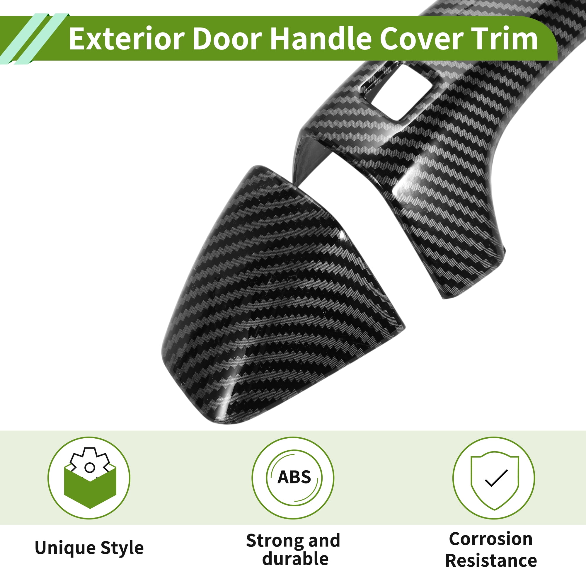 Unique Bargains Door Handle Cover Black for Kia K5 LX LXS GT-Line EX GT 2020-2025