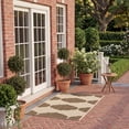 thumbnail image 3 of Safavieh Courtyard Elwyn Geometric Indoor/Outdoor Area Rug, Beige/Brown, 2'7" x 5', 3 of 10