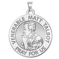 thumbnail image 2 of Venerable Matt Talbot - 2/3 Inch Size of Dime, Solid 14K Yellow Gold, 2 of 2