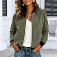 thumbnail image 2 of ShomPort Women's Casual Jackets Long Sleeve Zip up Lightweight Windbreaker Coat Trendy Outerwear with Pockets, 2 of 7
