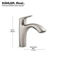 thumbnail image 4 of Kohler 30468-VS Rival Pull-Out Kitchen Sink Faucet with Two-Function Spray Head - Vibrant Stainless, 4 of 4