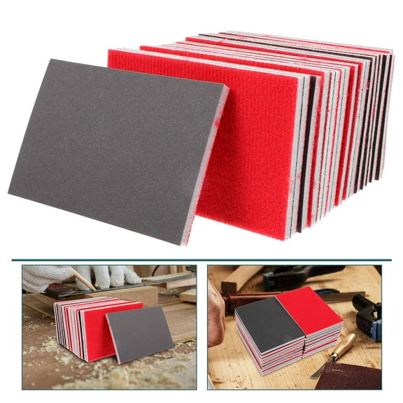 HEMOTON 18 Pcs Assorted Grit Sandpaper Sponge Fine Sanding Block for Wood Metal Plastic and Car Polishing Sanding Pads for Drywall and Auto Body Sanding Sponges