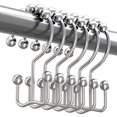 thumbnail image 1 of Juego de 12 ganchos para cortinas de ducha Titanker de metal resistente a la corrosión, 1 of 8