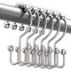 thumbnail image 1 of Juego de 12 ganchos para cortinas de ducha Titanker de metal resistente a la corrosión, 1 of 8