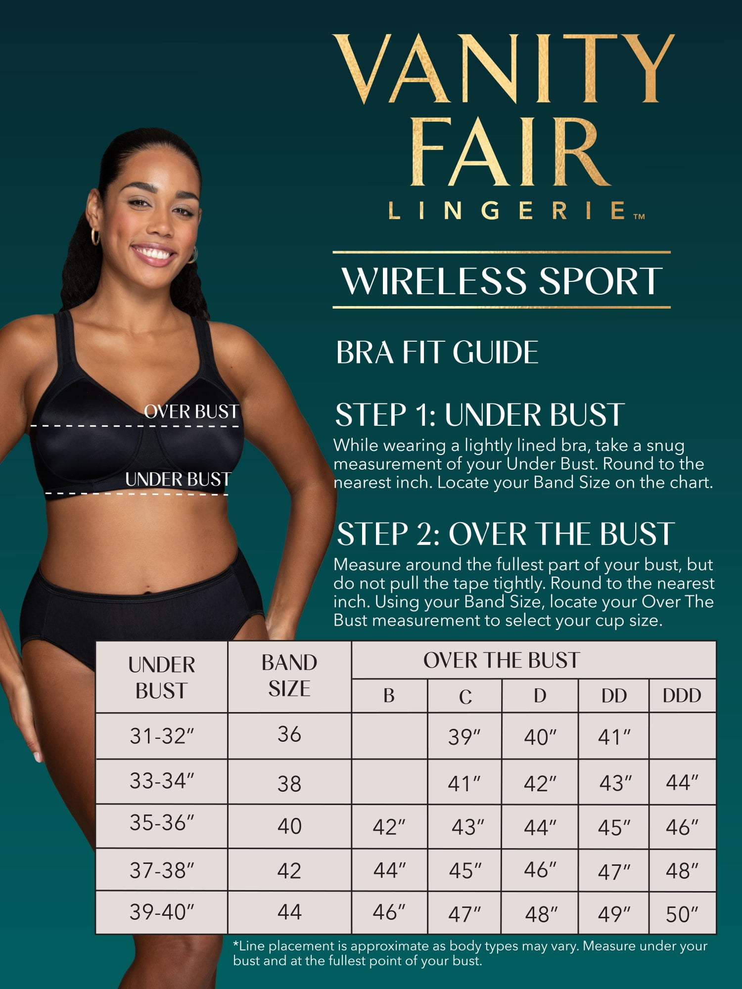 Vanity Fair Lingerie Women's Medium Impact Sports Bras for Women, Breathable, Moisture Wicking, Style 71500