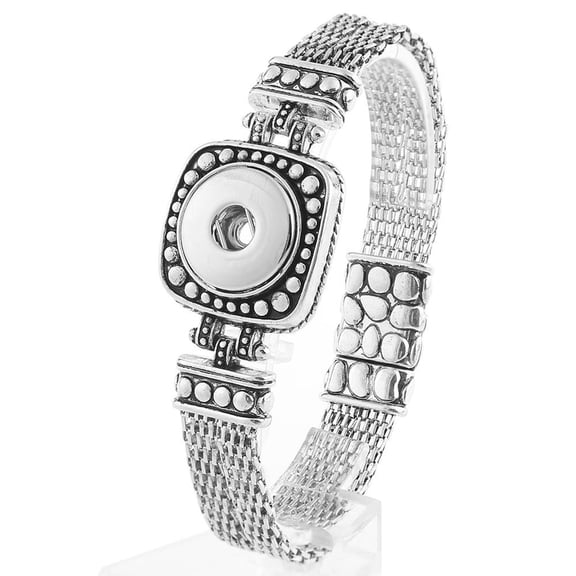 Artisan Pendant 8 inch Bracelet Snap Jewelry Fits 18MM 20MM Ginger Charm Buttons