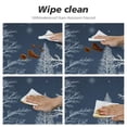 thumbnail image 4 of JEUXUS Stretch Fitted Table Covers for Tables - Waterproof Wipeable Colorfast Outdoor Table Cover Round Tablecloth for Party Picnic - Christmas Forest Elk Pine Trees Snowflakes Blue Table Cloth, 4 of 7