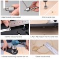 thumbnail image 3 of Circle Cutting Jig Metal Router Circle Cutter Jig Durable Wood Router Milling Cutting Jig with Adjustment Aluminum Block Trimmer DIY Accessories for Woodworking, 3 of 7