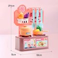 thumbnail image 2 of FUTUREORYY Kids Kitchen Pretend Kitchen Accessories Pink Plastic 1 Set Expand Knowledge Home Use, 2 of 8