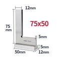 thumbnail image 1 of 90 Degree Flat Edge Square Ruler Carpentry Square Woodworking Tools Metal Angle Measuring Tool Multi Try Square Gauge Set-Square ,Easy to Use, 1 of 7