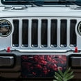thumbnail image 5 of License Plate, Crimson Cherry Blossom Glow Decorative Front,Personalized Stainless Steel License Plate Cover For Men Women,12.2" X 6.2", 5 of 6