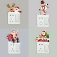 thumbnail image 2 of Bluelans Xmas Santa Claus Elk Snowman Switch Wall Removable Sticker New Year Decal Decor, 2 of 7
