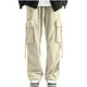 thumbnail image 2 of Pantalones largos de moda para hombre, color sólido, informales, elásticos, con cordones, holgados, deportivos, de trabajo, blusa para hombre, 2 of 4