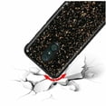 thumbnail image 3 of GSA Frozen Gold Glitter Slim Hybrid Case For LG Stylo 5 - Black, 3 of 4