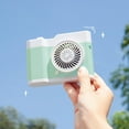 thumbnail image 2 of Yorkspred Creative Freestanding Fan, Desktop Fan, Camera Shaped Charging Lazy Man Hanging Neck Portable USB Small Fan, 2 of 3