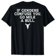 thumbnail image 1 of if Genders Confuse You, Sweatshirt, Hoodie Gift For Men Husband, Go Milk a Bull Men's T Shirt, unisex Sweater Pullover Tee Fit, 1 of 6