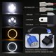 thumbnail image 4 of Faros LED de 7 pulgadas para Jeep Wrangler y otros vehículos, color negro, resistente al agua IP67, 150W, 10000LM, temperatura de color 3000K-6000K, vida útil de 50,000+ horas, compatible con, 4 of 6