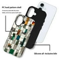 thumbnail image 4 of Punmada Compatible with iPhone 16 Plus Glossy Case For Girl Boy Full Body Protective Hard Shell Esthetics Pattern Colorful Stones Blocks Stained Glass, 4 of 7
