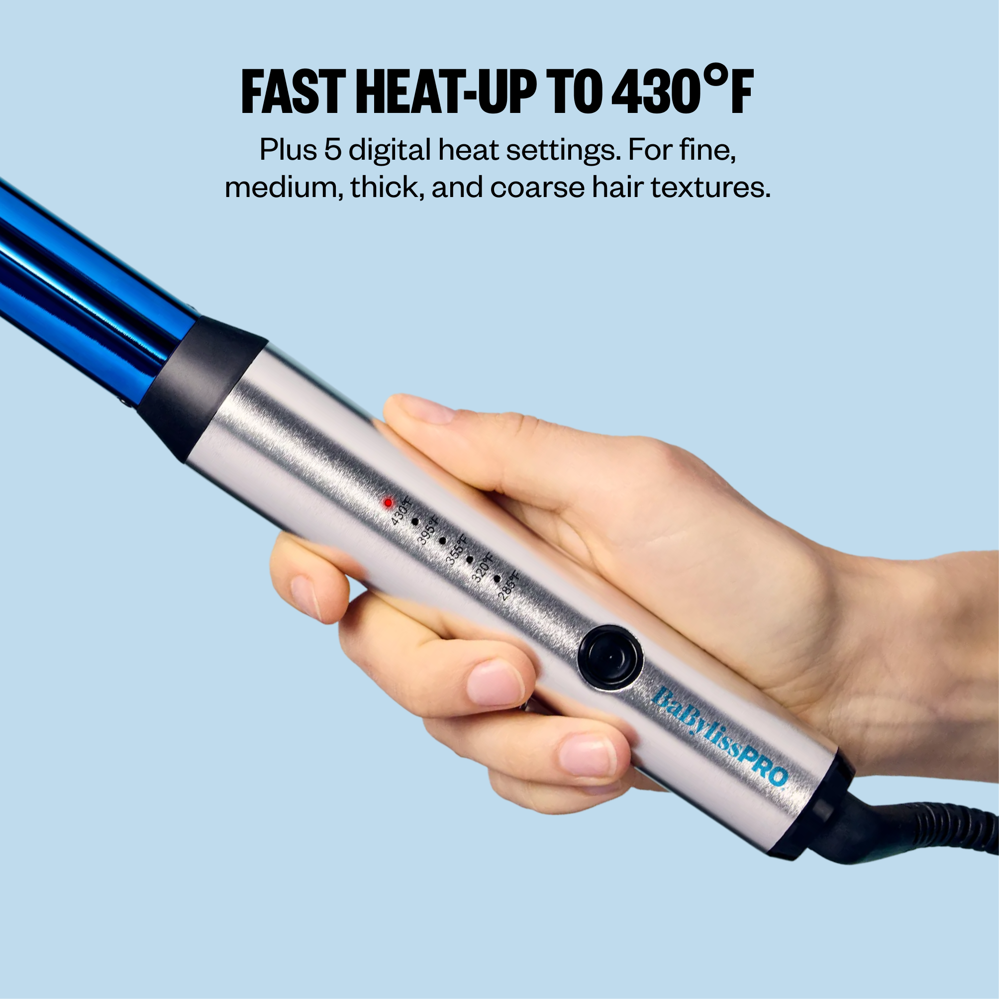 BaBylissPRO Nano Titanium 1" Curling Iron Wand photo 4