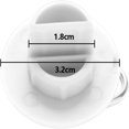 thumbnail image 2 of Ensemble de 6 Embouts de Store, Volets Roulants Externes et Internes, avec Fermeture Éclair en Plastique - Couverture de Remplacement Universelle - Blanc, 2 of 5