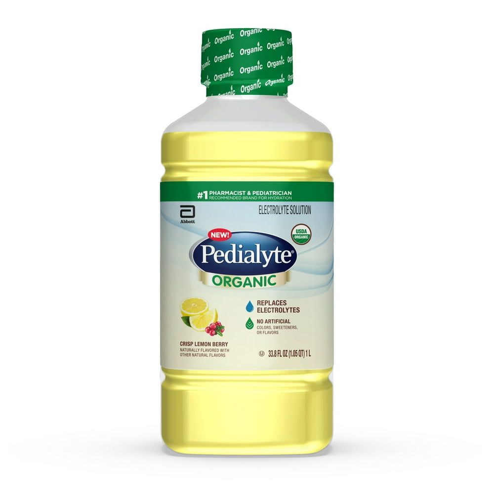 Pedialyte Organic Electrolyte Drink, Advanced Hydration for Kids