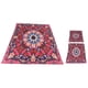 thumbnail image 5 of 3 unids/set estilo bohemio patrón de flores rojas funda de edredón con funda de almohada juego de cama para suministros de dormitorio, 5 of 8