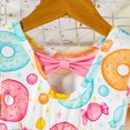 thumbnail image 6 of WERYOUNG Toddler Girls Dresses Short Sleeve Crewneck Cartoon Prints Holiday Dress Dance Party Dresses Trendy Sundress 9-12 Months, 6 of 6