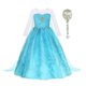 thumbnail image 1 of Disfraz de Elsa de la reina de las nieves para niñas, vestido de princesa de Frozen de Disney, ropa de lentejuelas de manga larga para cumpleaños Fivean unisex, 1 of 2