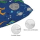 thumbnail image 3 of Fotbe Dinosaur In Space Funda de Almohada Decorativa Estilo Occidental, Lujo en Algodón, Fundas para Almohadas King, Cojín Estampado para Decoración del Hogar-20"x30", 3 of 6