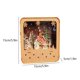 thumbnail image 3 of Decoraciones navideñas Fiudx Cabaña de Papá Noel casa de madera luminosa, 3 of 6