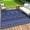 BL-Blue & White, variant on SIXHOME Outdoor Rug 5'x8' Waterproof Patio Rug Reversible Indoor Outdoor Rug Lightweight Plastic Straw Rug for RV Camping Deck Balcony Boho Porch Decor Dark Grey and White