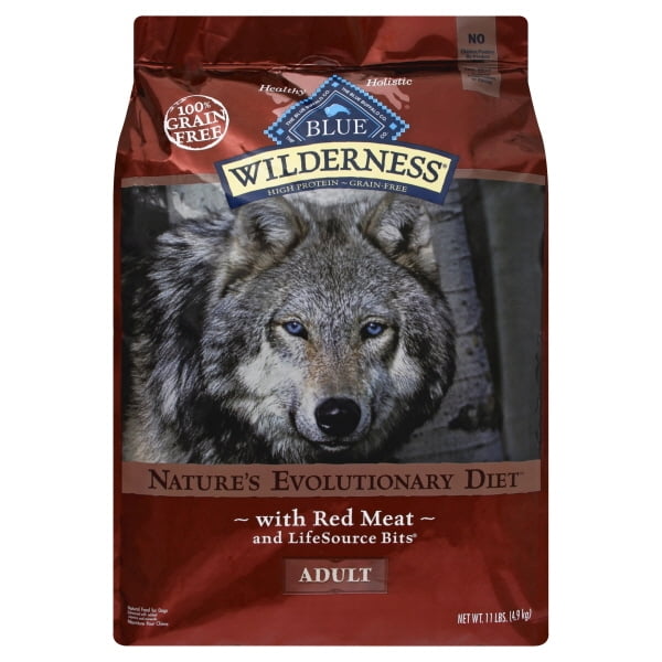 Blue Buffalo Wilderness High Protein, Natural Adult Dry Dog Food, Red
