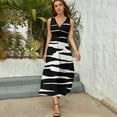 thumbnail image 3 of Animal Print Zebra Sleeveless Dress Summer Women Clothes Dress for Pregnant Women Dresses, 3 of 9
