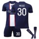 thumbnail image 1 of Messi #30 Jersey Local 2022-2023 Nueva temporada Camisetas de fútbol de París Jersey Set-22-23 Messi 30-adultos S (165-170CM) BmatwkZeng Bmatwe Jersey, 1 of 2