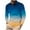 Blue, variant on ZCFZJW Mens Long Sleeve Polo Shirts Casual 1/4 Zipper Tie Dye Gradient Printed Athletic Golf Tennis T-Shirt Tops Lapel Collar V Neck Graphic Tees Shirt Multicolor XXXXXL