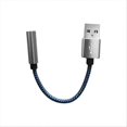 thumbnail image 3 of USB to 3.5mm Audio Cable USB A to 3.5mm Female External Silver&Blue, 3 of 5