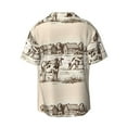 thumbnail image 2 of Daiia Cows On The Farm Men's Linen Shirts Short Sleeve Casual Shirts Button Down Shirt for Men Beach Summer Wedding Shirt-4X-Large, 2 of 7