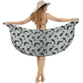 thumbnail image 5 of HAPPY BAY Women's Bikini Swimsuit Beach Cover ups Sarong One Size Black, Dolphin, 5 of 5