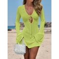 thumbnail image 3 of Traje de baño con cobertura ANRABESS, traje de baño de ganchillo, vestido de playa para mujer, 3 of 7