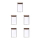 thumbnail image 1 of Frascos de almacenamiento de vidrio apilables Cateissary Con tapas herméticas duradero transparente, 1 of 6